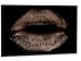 Produktbild kunst-discounter Leinwandbild auf Keilrahmen A05261 SEXY Lips Erotic Bronze Deko 120 x 80 cm