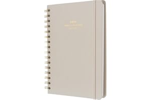 Kokonote: Agenda Settimanale 2025 Misty Gray | Life Planner 2025 formato A5, Weekly Planner 2025, Agenda Planner 2025 Bambina, 12 mesi Gennaio-Dicembre 2025, 14,8 x 21 cm