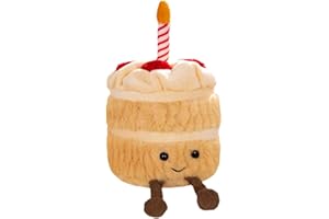 Augesak gâteau, Peluche d'anniversaire, Oreiller doux, poupée jouet 3D, oreiller dessin animé, peluche souriant, cadeaux créatifs pour enfants