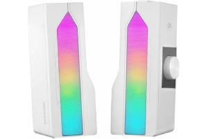 Mars Gaming MSDUOW, Soundbar + 2.0 Gaming Högtalare, RGB Mesh, Bluetooth 5.0 och Jack, DSP Sound 15W