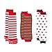 Ava's Christmas Baby Leg Warmers Set of 3 - Striped and Polka Dots