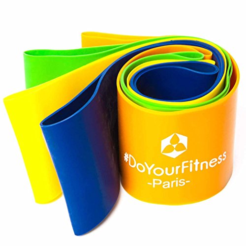 Fitnessband »Paris«, 100% Latex Loop-Band für Fitness, Reha und Physiotherapie, in 4 Zugstärken. Geschlossenes Trainingsband / Umfang von 50cm und Breite zirka 5cm ideal für Muskelaufbau. Ideales Trainingsband, Gymnastikband, Übungsband und Widerstandsband. - 2