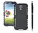 Produktbild Deet® Schwarz/Schwarz Samsung Galaxy S5 neo Heavy Duty stoßfest Case Cover & Schwarz Stylus Pen mit Kugelschreiber