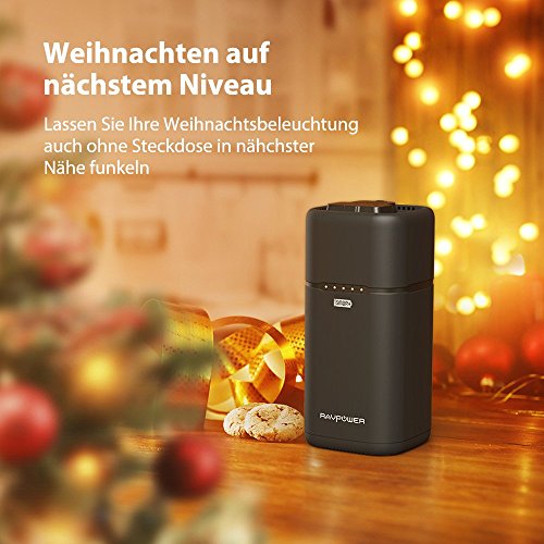 RAVPower 65W 20100mAh Powerstation Tragbare AC Ausgang f  r Haushaltger  te Ladeger  t Powerbank Reiseladeger  t mit Type-C Port und USB iSmart Port  