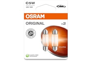 OSRAM ORIGINAL LINE 12V, C5W, Festoon, Signal lamp, Double Blister, (2 lamps)
