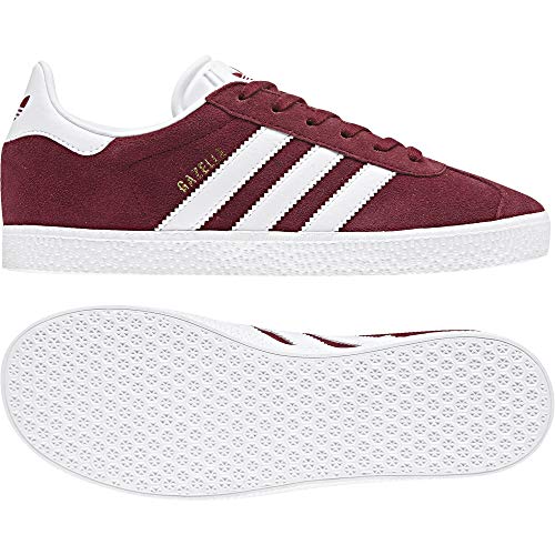 Adidas Gazelle, Unisex Kids' Low-Top Sneakers, Red (Collegiate Burgundy/Ftwr White), 3 UK