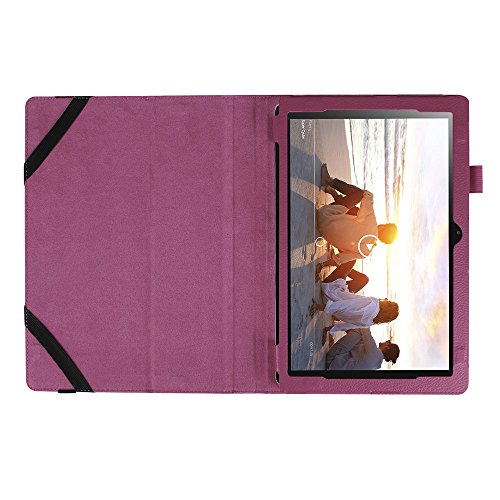 AVIDET Lenovo Miix 310 Hülle Case Etui Tasche, Ledertasche Schutzhülle Bumper Hüllen Tasche Leder Hülle Ultra Slim Lederhülle Flip Case Etui für Lenovo Miix 310 (Lila) - 5