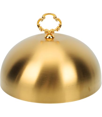 Campana Portavivande In Acciaio Inox Con Piatto Ø24cm | Copripiatti Per Formaggio, Cibo | Koopmann - Foto 8