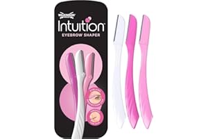 ‎WILKINSON SWORD Wilkinson Sword Intuition Perfect Finish Eyebrow Shaper, Gesichtshaarentferner, Augenbrauenformer für die alltägliche Pflege, 3 Beauty-Tools