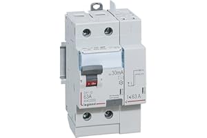 Legrand - Interrupteur differentiel bipolaire - 2P - type AC 30mA arrivée haut/départ haut 63A