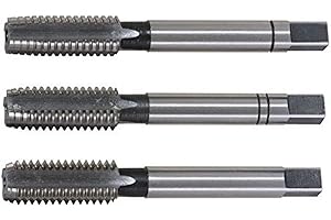 KS TOOLS - 331.0040 - Jeu de 3 tarauds à main HSS, M4 - Résistante aux hydrocarbures Gris