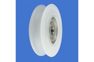 ZSCALE ZAB-S C60/8LL/8 Profil- Kunststoffrolle mit Kugellager für Seil Polyamid Ø29-Ø60 Rollen (C60/8LL/8)