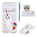 Produktbild Hülle für MOTO X4,SKYXD Schön Cartoon Regenbogen Katze Malerei Muster Cute Tiere Series Premium Transparent Schutzhülle Soft Flex TPU Silikon Ultra Dünn Durchsichtige Beauty Protective Handyhülle für MOTO X4