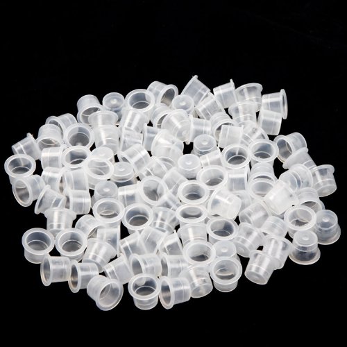 Anself 100 Pcs 13MM Medium Tattoo Ink Cups Caps