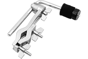 Hsthe Sea Abrazadera de Montaje para batería, Soporte para platillos, Clips de expansión para batería, Accesorios para batería de Jazz, Color Plateado