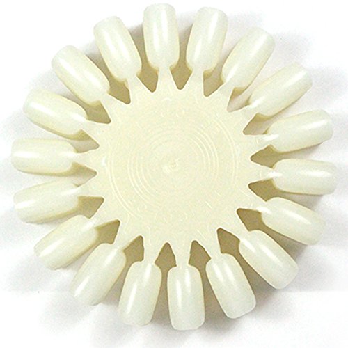 Eleac 10X Nail Art Oval Practice Wheels Polish Salon Display Acrylic Make Up Tips Kit (#2)