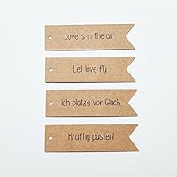 25 Geschenkanhänger Etiketten Tags