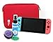 Produktbild DuraGadget EVA Hartschalen Etui | Case - Rot + Reinigungsroboter | Cleaning Robot | Bildschirmreinigung - Lila - für Ihre Nintendo Switch Spielkonsole