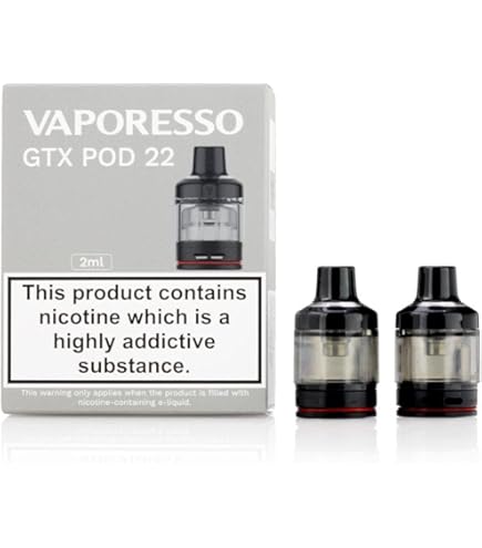 V-aporesso GTX GO 40 Kit (grigio opaco) 40W TC, kit di pod per sigaretta  elettronica dotato di pod da 3,5 ml e bobina di rete GTX, alimentato da  batteria integrata da 1500