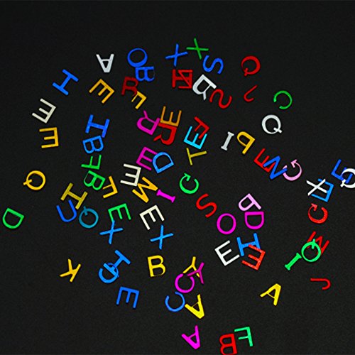ABC Konfetti Buchstaben für Kinder | Geburtstag Dekoration | Schuleinführung Einschulung Schulanfang Geschenk | Kinder Party Deko - 4