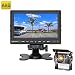 Produktbild PUMPKIN Rückfahrkamera und Monitor Set Einparkhilfe mit 7 Zoll LCD Farbdisplay Rear View Monitor Sony Sensor IP69 Wasserdichte Kamera für Auto, Bus, LKW, Schulbus, Anhänger
