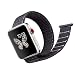 Produktbild JAMMYLIZARD Sportarmband für Apple Watch 42 mm / 44 mm | Sport Loop Armband mit Schlaufe aus Nylon in Schwarz mit Klettverschluss