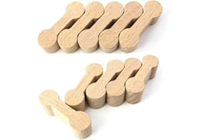 EDCAA Lot de 10 accessoires essentiels pour rail en bois compatibles avec Thomas Wooden Train Track, Brio World Train, etc.
