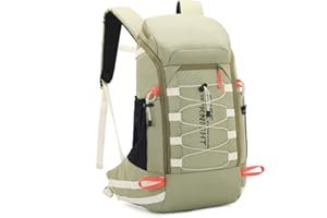 Bseash 40L Zaino da trekking leggero e impermeabile con copertura antipioggia, zaino da viaggio sportivo all'aperto per ciclismo, sci, campeggio, arrampicata
