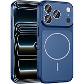 Senon Apple iPhone 17 Pro İ&ccedil;in Kılıf Zore MagSafe Uyumlu Şarj &Ouml;zellikli Kamera Korumalı Formen Kapak (Mavi)