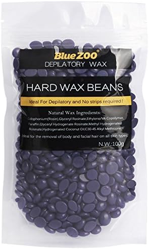 Wax Whiz 100g-300g **VIRTUALLY PAINLESS** Depilatory Hard Wax Beans For Men/ Women Waxing Beard, Ears, Nose, Bikini, Body Hair Removal (100g, Lavander)