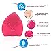 SUNMAY Sonic Facial Cleansing Brush and Massager, Anions Import FDA Grade Silicone, Rechargeable Waterproof Anti-Aging Face Body Exfoliator Makeup Tool Updated Version