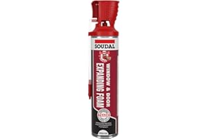 BC Profiles Soudal Trade Window & Door Expanding Foam | Moisture Curing, Polyurethane Genius Gun,Use for Filling Gaps Around Window and Door Frames - 600ml