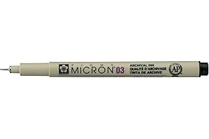 SAKURA SUKARA PEN PIGMA MICRON 03 FINE POINT 0.35MM - BLACK (SAKXSDK0349)