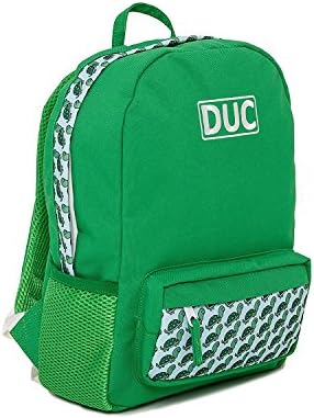 DUC Jr Turtle Print School Backpack, Green Rucksack Made With Polyster 18L, For Kids, Children, Toddlers, Boys, Girls