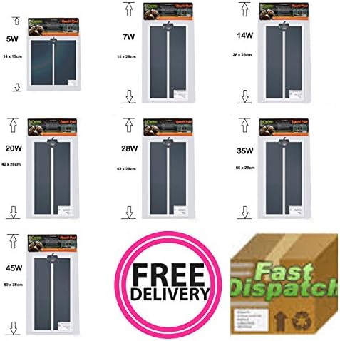 Reptile Heat Mats - 5W / 7W / 14W / 20W / 28W / 35W / 45W (35W (28cm X 65cm))