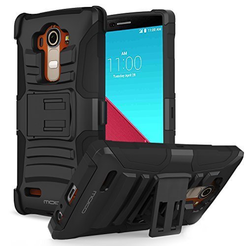MoKo LG G 4 Funda - Holster Funda con Soporte y Girable Clip Heavy Duty Robusto Funda para LG G4 5 5 Pulgadas Android OS Smart Phone 2015 Release NEGRO MoKo LG G 4 Funda - Holster Funda con Soporte y Girable Clip Heavy Duty Robusto Funda para LG G4 5 5 Pulgadas Android OS Smart Phone 2015 Release NEGRO