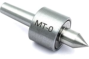 BUYOHLIC Mini Torno Triple Bearing Live Centro giratorio MT0
