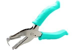 POWERSELL Edelstahl-Zange für Büro, Schule und Zuhause, Hebel, Hebelklammern, Büroklammern, Staple Remover, rutschfester Gummigriff (LEVAPUNTI, Grün)