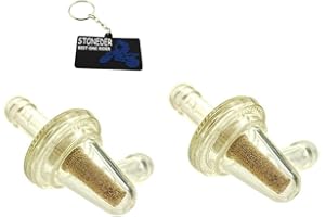 STONEDER 2pcs 1/4 "Filtro de combustible de 90 grados para 8423-01-9909 Honda Yamaha Suzuki Kawasaki Snowmobile Motorcycle Dirt Bike ATV UTV Quad