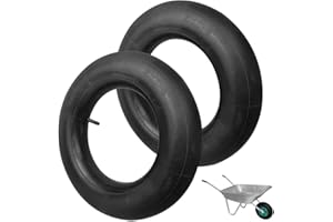 Mineup Manguera para Rueda De Carretilla 4.80/4.00-8, 2 Piezas Tubos Internos De Reemplazo, Tubos Interiores De Carretilla, Cámara De Aire De Carretilla para Carretillas De Ruedas Carros De Jardín