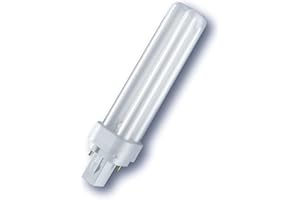 Osram Bombilla Fluorescente Compacta Dulux D G24d, 26W,1800Lm 2400K Color Blanco Cálido, [Clase de eficiencia energética B]