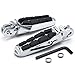Rider Front & Rear Passenger Footrests Foot Pegs Motor Foot Rests 2PCS Fit For Triumph Speedmaster 2003 2004 2005 2006 2007 2008 2009 2010 2011 2012 2013