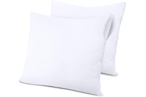 Utopia Bedding Wasserdichter Kissenbezug 45x45 cm (2er Set) mit Reißverschluss, Kissenschoner, Oeko-TEX Zertifiziert Kissenhülle