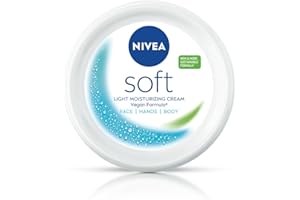 NIVEA Soft Light Moisturizer, 300 ml | Instant Hydration with Vitamin E & Jojoba Oil | Non-Greasy Cream for Face, Body and Hands | For Smooth, Healthy Skin