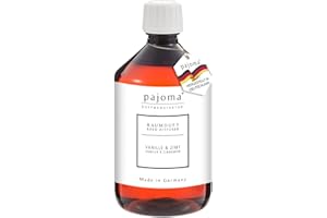 ‎PAJOMA pajoma® Raumduft Nachfüllflasche 500 ml, Vanille & Zimt | Nachfüller für Lufterfrischer | intensiver und hochwertiger Duft in Premium Qualität