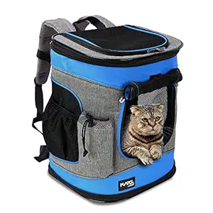 Pawsse Pet Carrier Backpack for Dogs and Cats up to 15 LBS Comfort Dog Cat Carrier Travel Bag Breathable for Hiking, Walking, Cycling & Outdoor Use 16