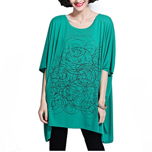 Aliyun Summer Plus Size Women Clothing Short Sleeve Soft Cotton Loose Tunic T Shirt