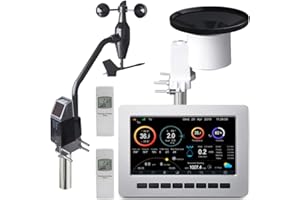 froggit HP1000SE PRO Single Sensor Edition Estación meteorológica inalámbrica por wifi, pantalla HP1000SE PRO, incluye sensor de interior + DP40 + DP80 + DP300