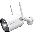 ieGeek 2K Wireless Security Camera Outdoor with Color Night Vision, Rechargeable Battery CCTV Camera Systems, WiFi Home Security Camera, PIR Motion Detection, Siren Floodlight, Cloud & SD Card Storage