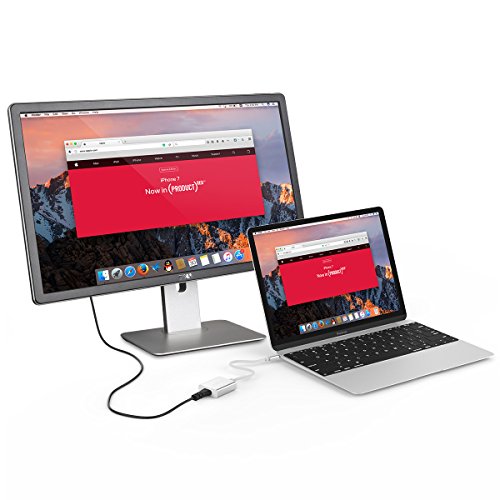 LENTION 1080P HDTV USB-C auf HDMI Aluminium-Adapter Kabel, Unterstützt 4K/60Hz, Typ C 3.1 zu HDMI Konverter für MacBook 12″, MacBook Pro 2016/2017, Chromebook, XPS Und Computer & Laptop mit Typ-C Port - 4